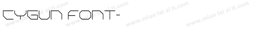 CYGUN font字体转换